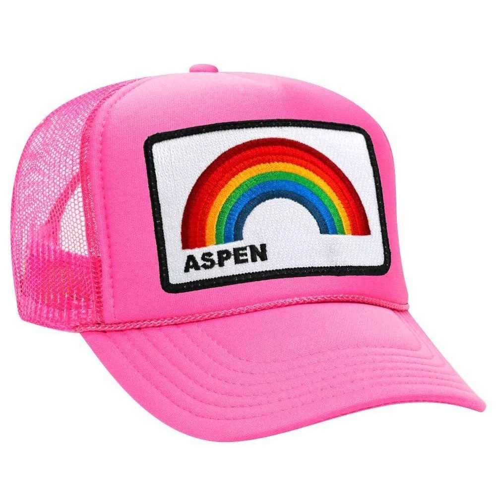 AVIATOR NATION PINK ASPEN TRUCKER HAT